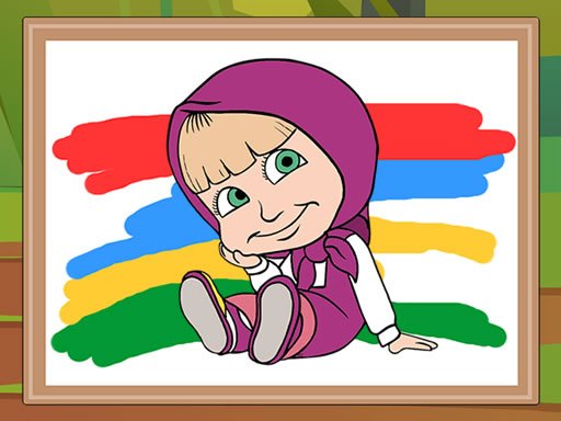 Masha & the Bear Coloring Book Online