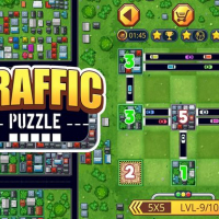 Traffic puzzle game Linky